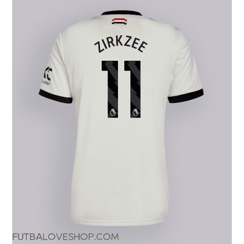 Dres Manchester United Joshua Zirkzee #11 Tretina 2024-25 Krátky Rukáv